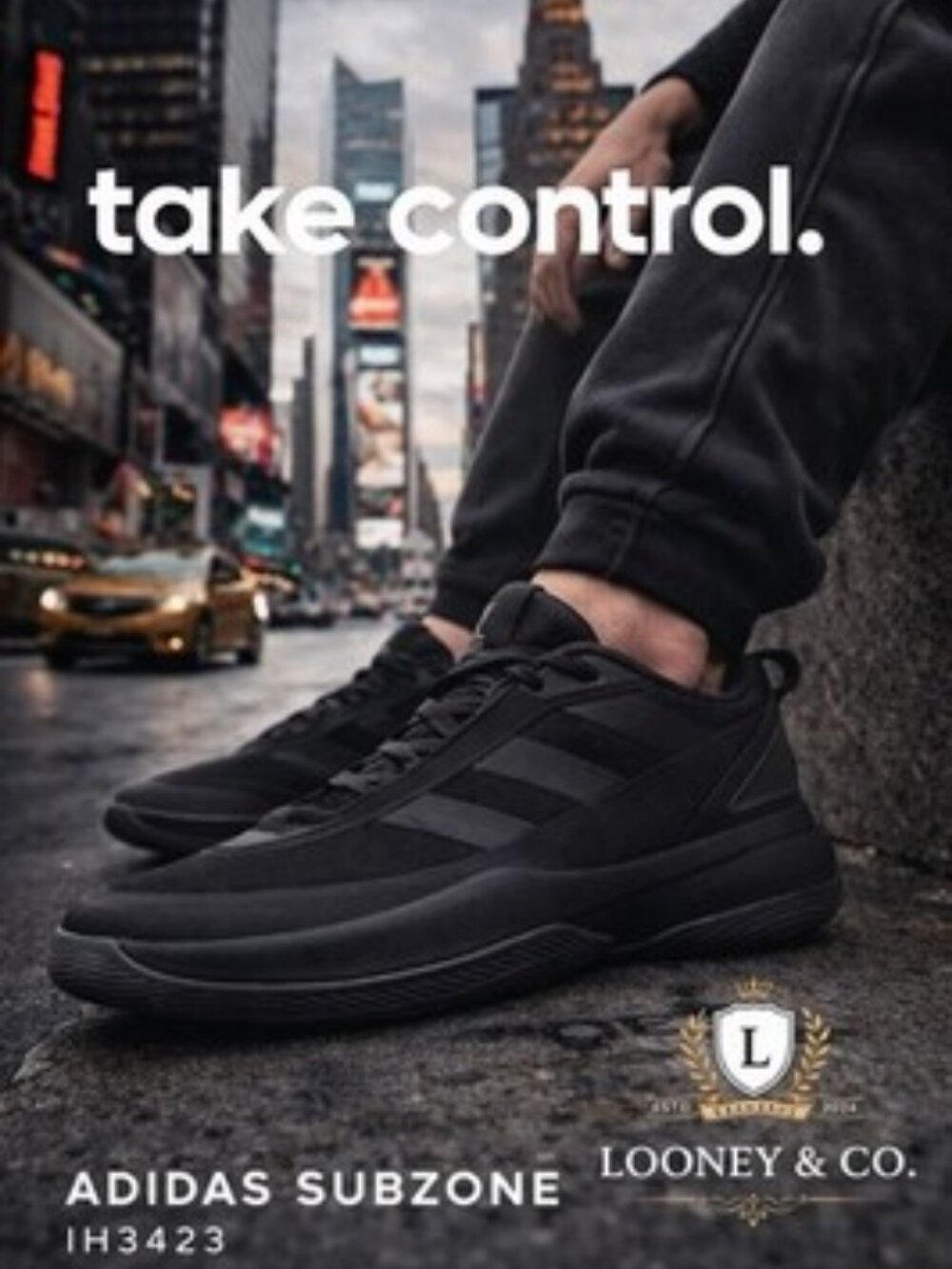 Adidas Subzone IH3423 Triple Black Men’s Size 13 Athletic Sneakers Running Train